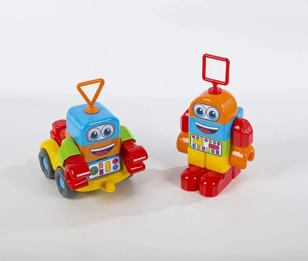 Blocos M-Bricks Robots 29 Peças Caixa,Multicor Maral