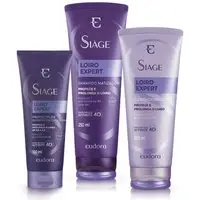 Kit Siàge Loiro Expert Shampoo + Condicionador + Repositor Protect Plex (Nova Versão)
