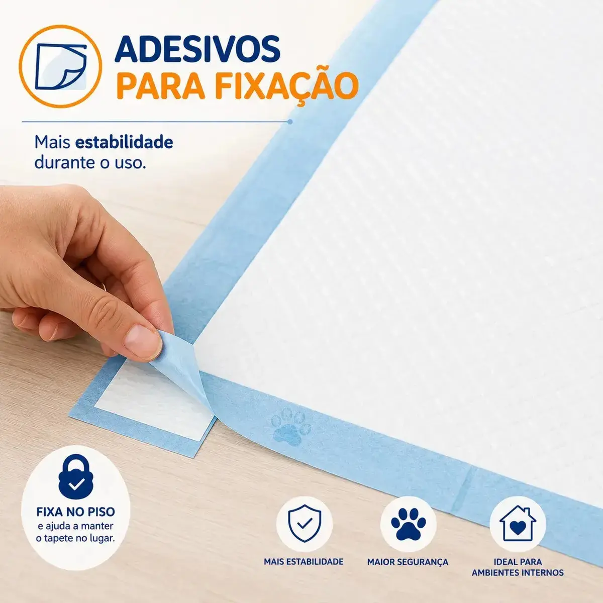 Tapete Higiênico para Cães Gatos Pets Manta Absorvente 50 Unidades 50x60 cm Absorção Rápida PawSoft Premium thumbnail 4