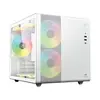 Gabinete Gamer Mini Tower Vidro Temperado Branco - 1