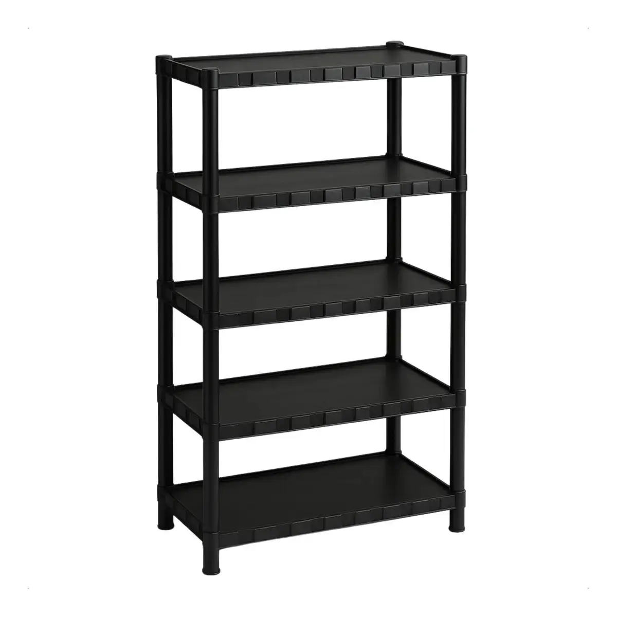 Estante Plastica Modular 5 Prateleiras Multiuso Organizadora Preta - Marianopole thumbnail 2
