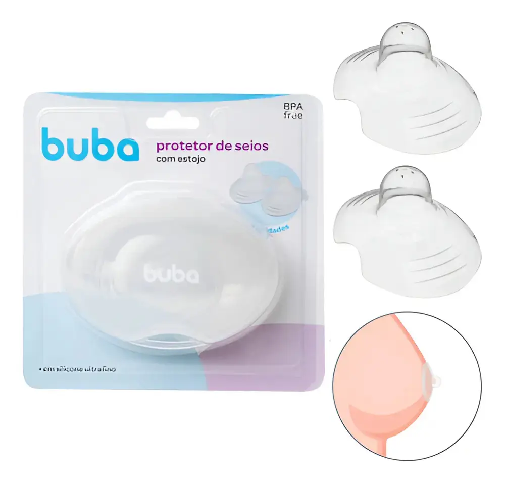 Bico De Silicone Para Amamentar Buba Protetor De Seio Mamilo Unico - 1