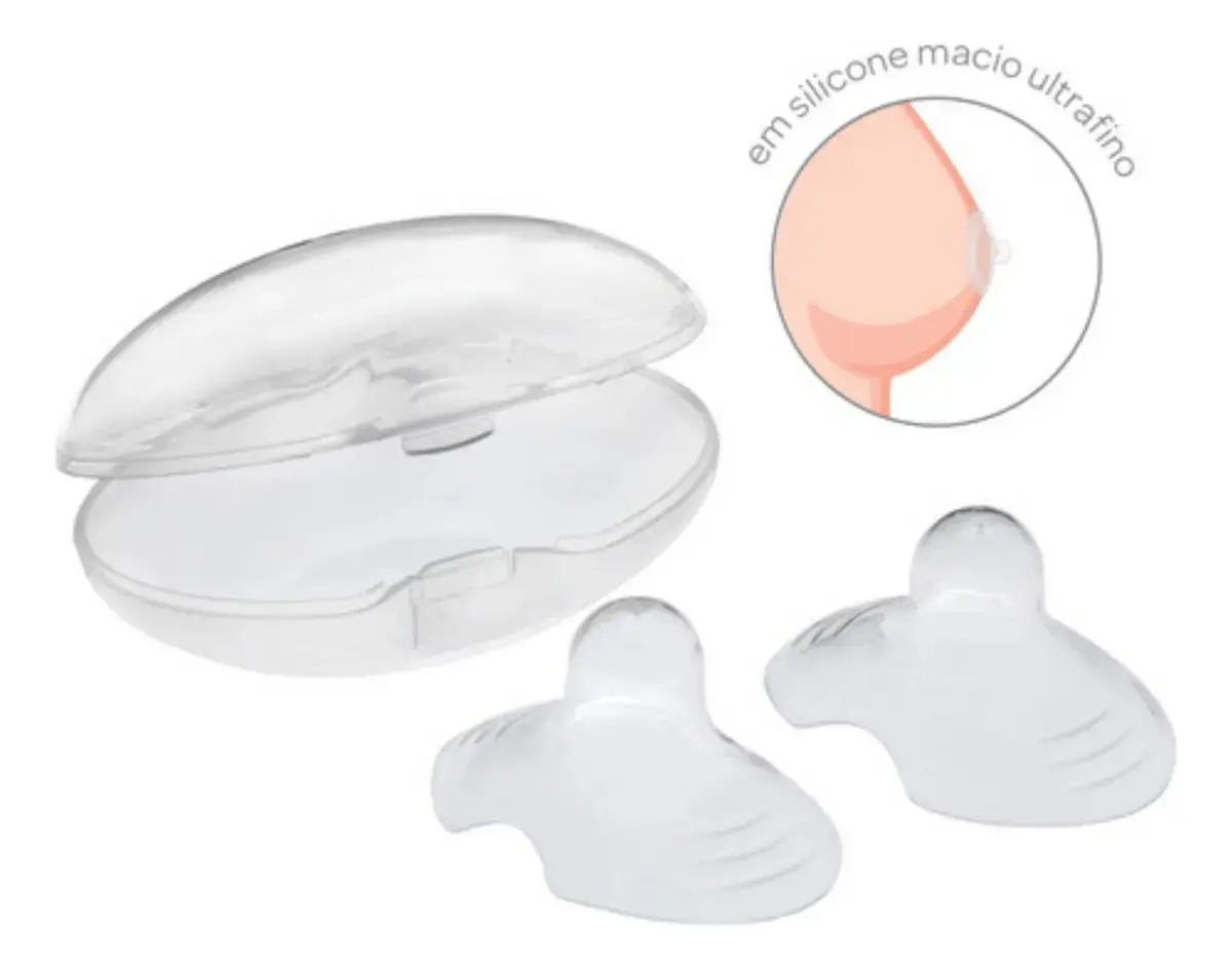 Bico De Silicone Para Amamentar Buba Protetor De Seio Mamilo Unico thumbnail 2