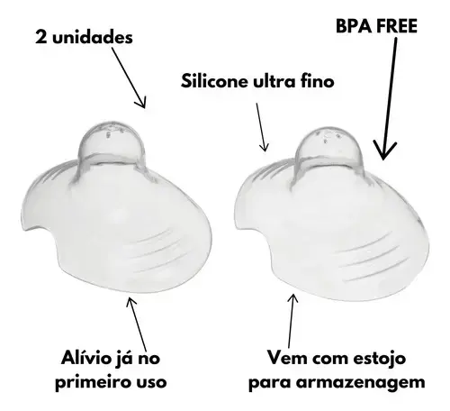 Bico De Silicone Para Amamentar Buba Protetor De Seio Mamilo Unico thumbnail 5