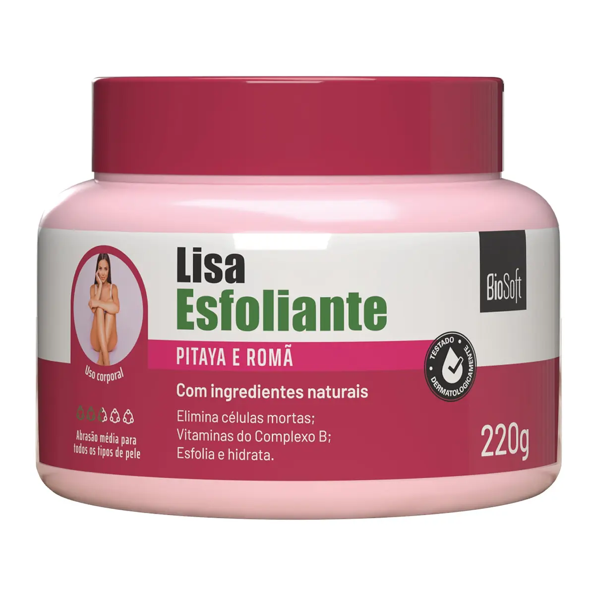 Lisa Esfoliante Pitaya e Romã - Bio Soft