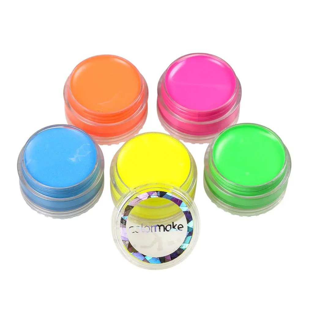 Colormake Tinta Cremosa Fluorescente Kit 5 Cores