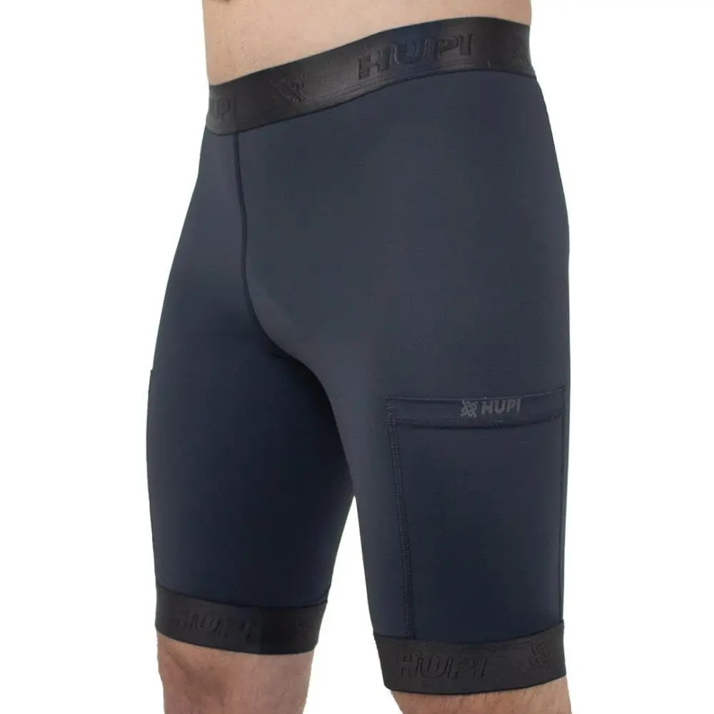 Bermuda de Compressao Masculina Hupi Run Pro, Cor: Preto, Tamanho: Xg