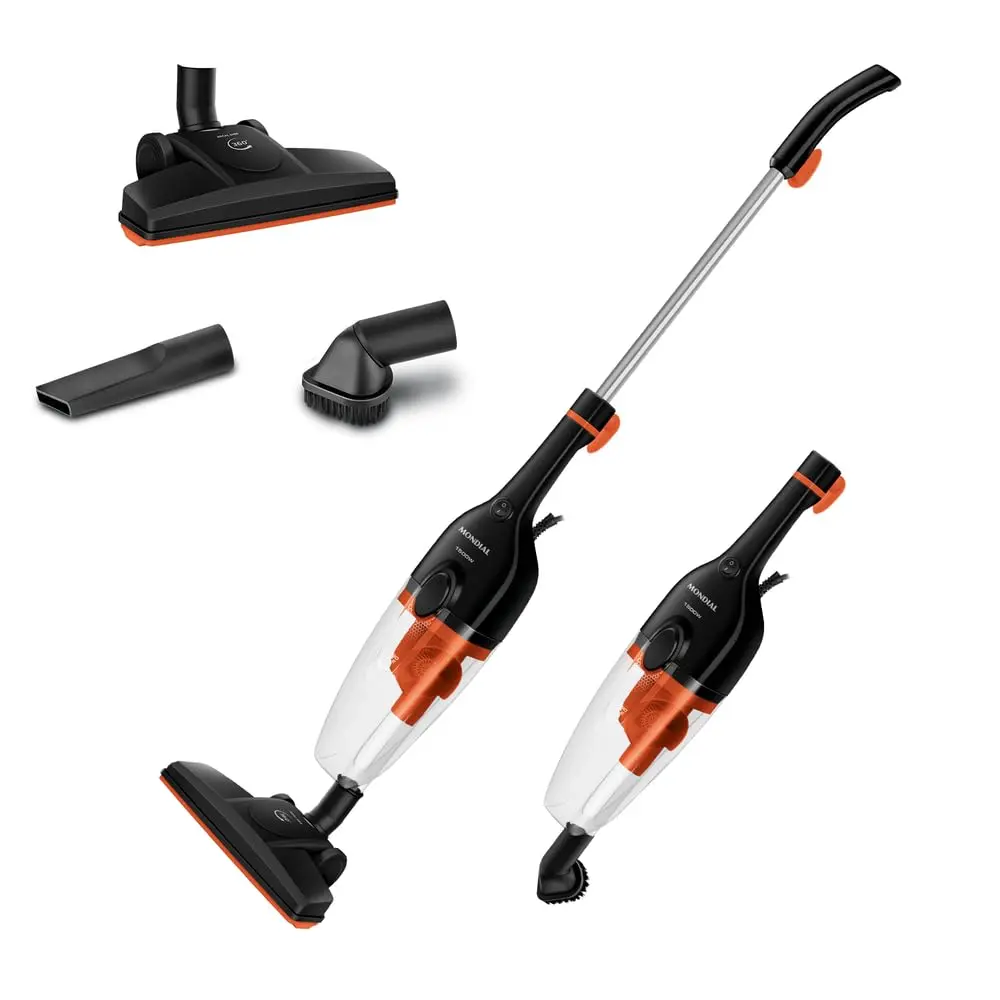 MONDIAL Aspirador de Pó Turbo Cycle, Preto/Laranja, 1500W, 110V - AP-40-B - 1