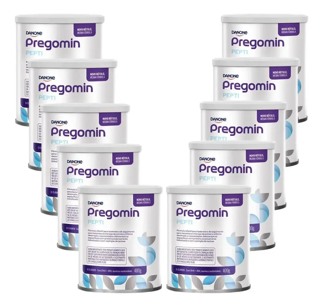 Pregomin Pepti 400g Kit com 10 Latas fórmula aplv - 1