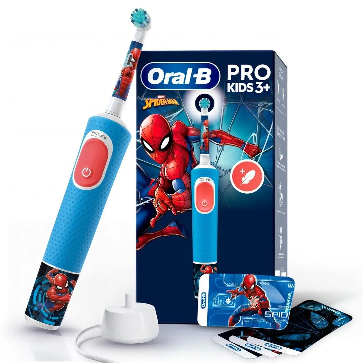 ORAL-B Spider-Man Escova de Dente Elétrica para Crianças Macia