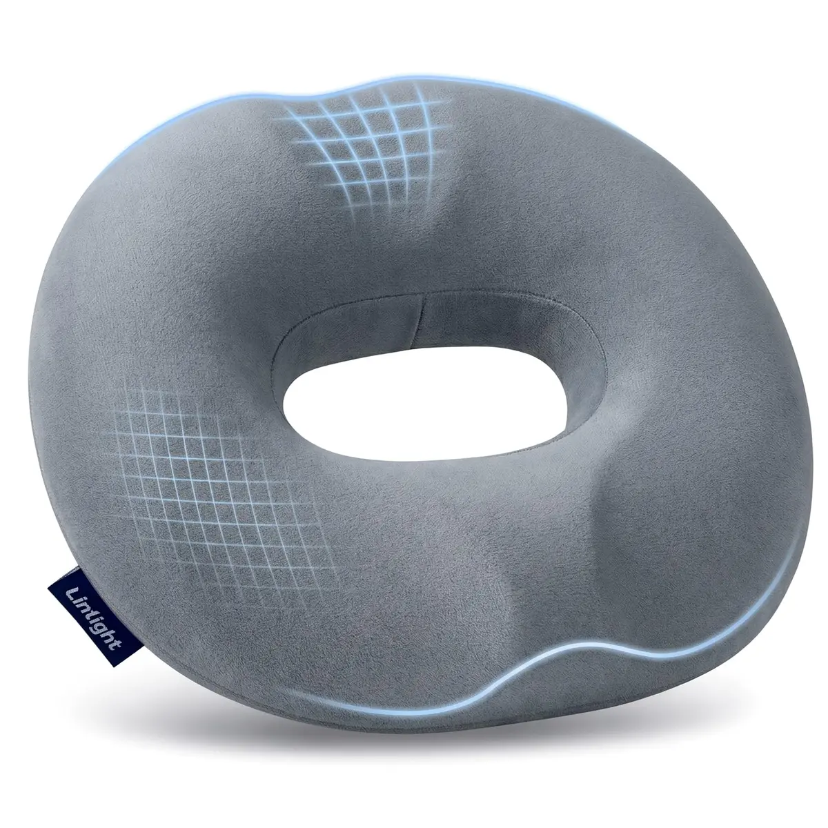Almofada Cóccix Ortopédica Ergonômica para Hemorroida e Nervo Ciático | Viscoelastico Espuma para Suporte Pélvico Alívio - 1