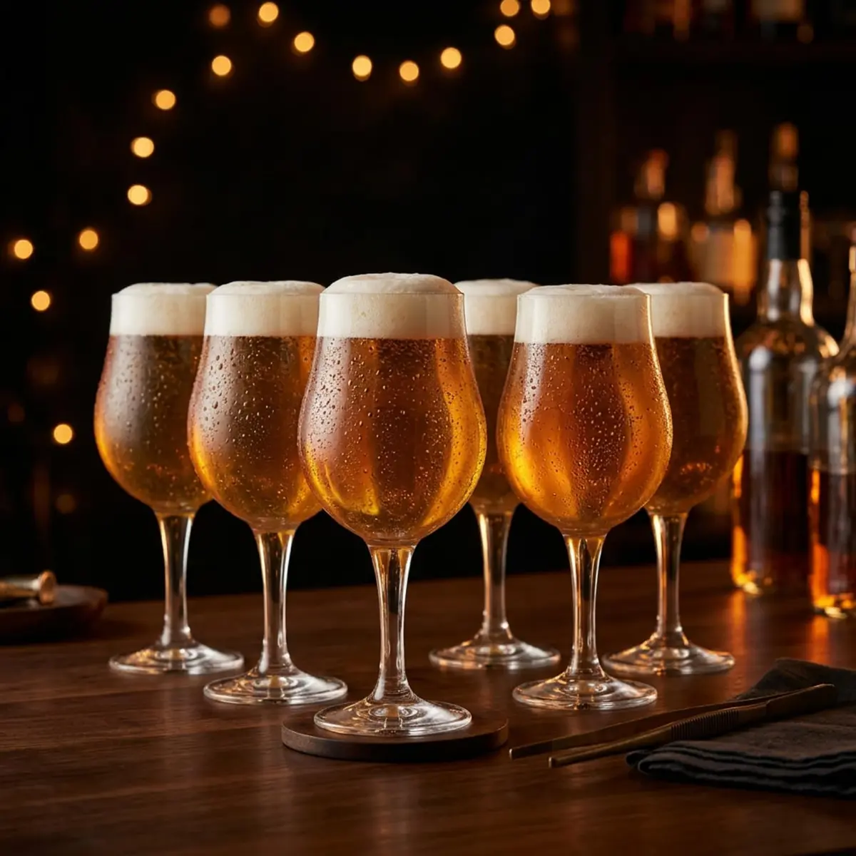 Ruvolo, Kit 6 Taça de Cristal Mason M, Taças de Cerveja em Cristal Bar 390ml