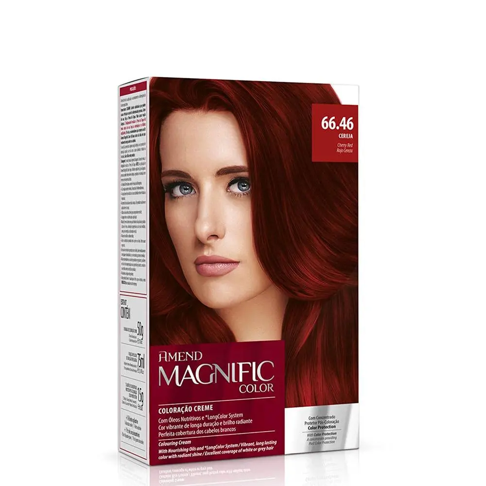 Amend Coloração Em Creme Magnific Color 66.46 Cereja - 1