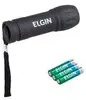 Lanterna de Bolso 9 leds Elgin 3 Pilhas Alcalinas AAA Comum Inclusas Preta - 1