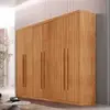 Guarda Roupa Casal Toronto 100 MDF 6 Portas e 2 Gavetas Moderna Mobília - Marrom - 1