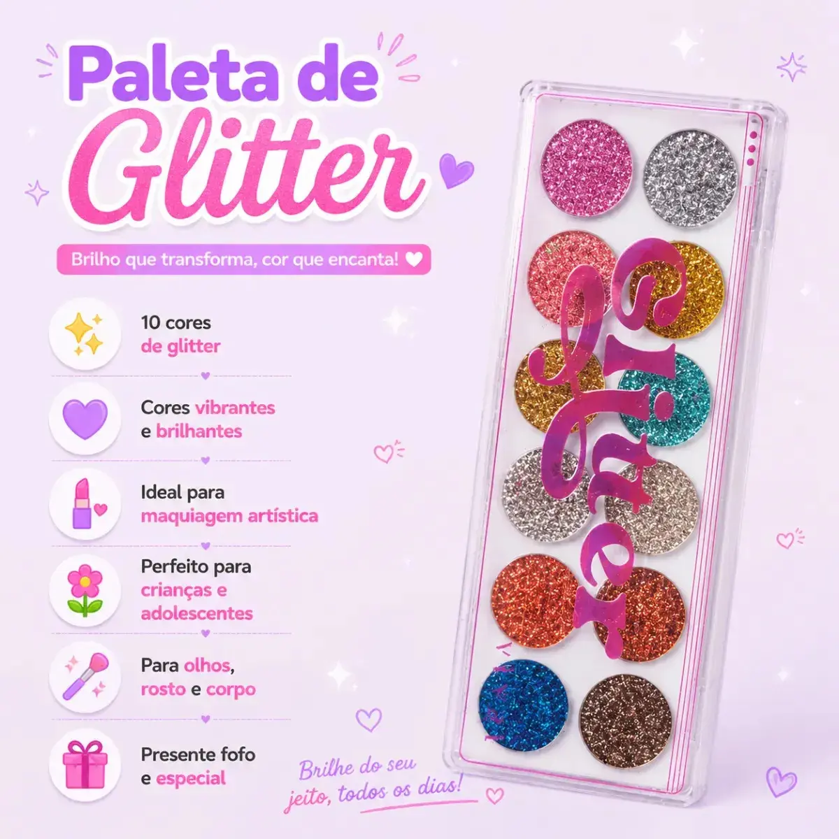 Conjunto De Maquiagem E Skin Care Infantil Blogueirinha thumbnail 5