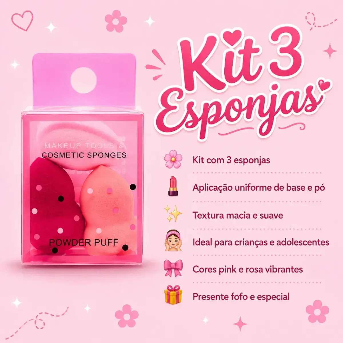 Conjunto De Maquiagem E Skin Care Infantil Blogueirinha thumbnail 6
