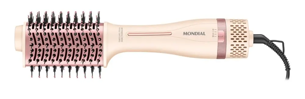 MONDIAL, Escova Secadora Ceramic Pink Drop, Rosa Claro, 1300W, Bivolt - ES-22