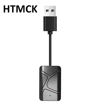 Adaptador CarPlay Sem Fio HTMCK 2 em 1 Mini Caixa para Android Auto e Central Multimídia Android Kit Automotivo