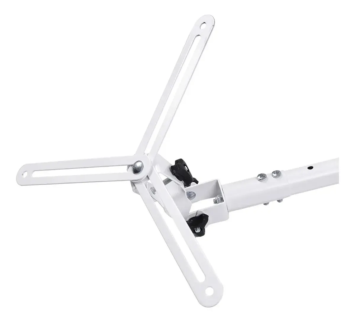 Suporte Para Projetor De Teto Parede Fixo Inclinável 15 Graus Giratório 360 Graus Suporta Até 10kg Feito Em Aço Carbono Pintura Eltrostática Brasforma Sbrp756 Branco Engate Rápido Com Kit De Parafusos thumbnail 8