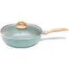 Brinox - Wok Com Tampa 28 3,4L Ceramic Life Botanika Com Fundo De Indução - Verde - 1