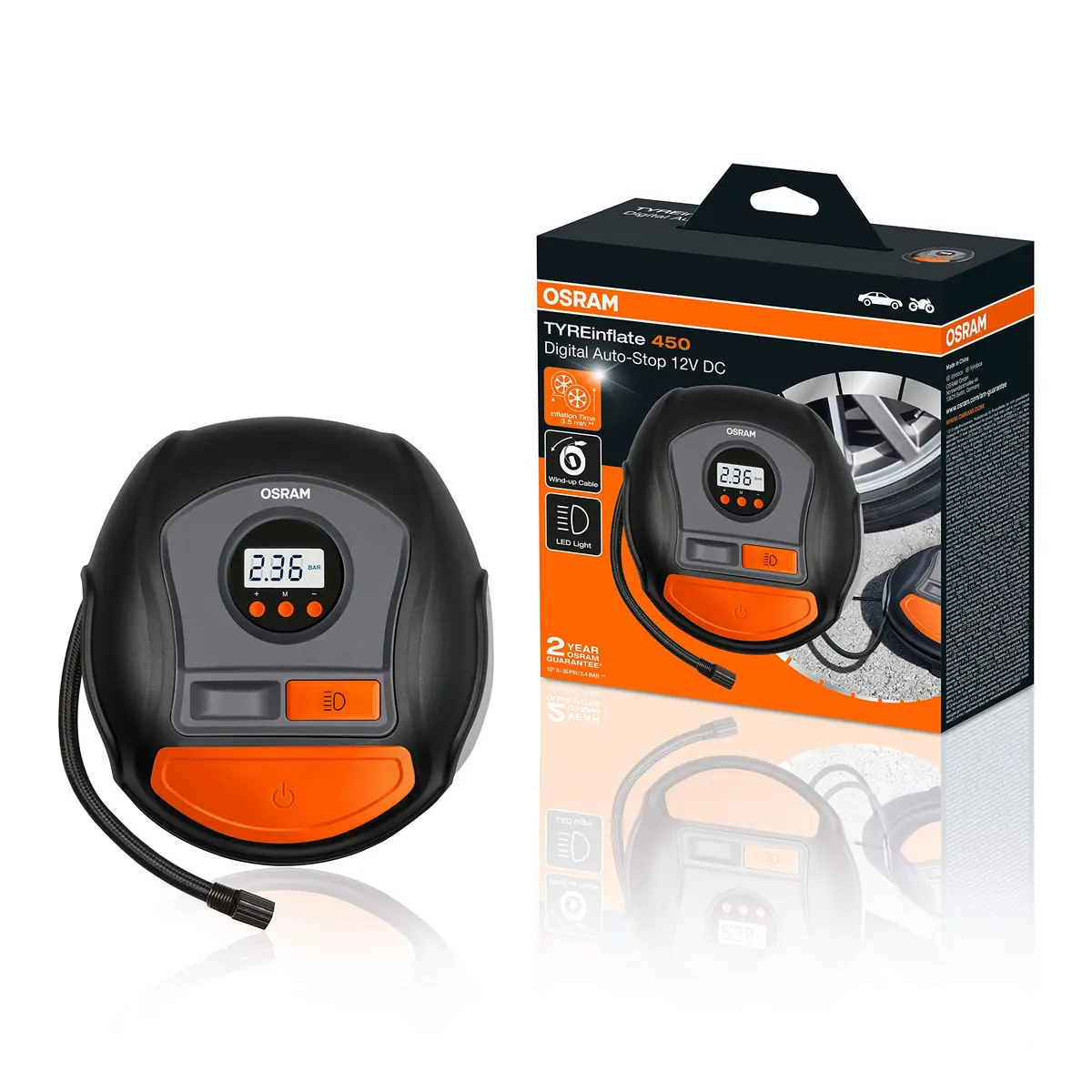 COMPRESSOR DE AR AUTOMOTIVO OTI450 12V 120W OSRAM - 1