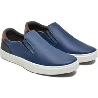 Sapatênis Masculino A. Andrade Tênis Slip On Casual Esporte Fino Urbano Conforto Azul Marinho