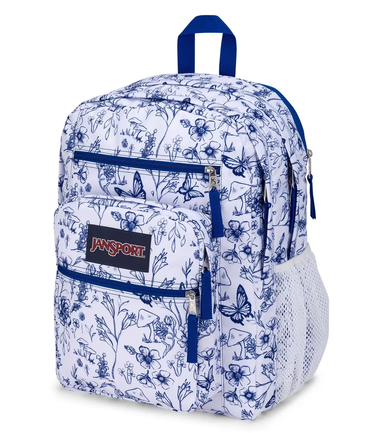 Mochila JanSport Big Student Foraging Finds, Preto, Tamanho 34L