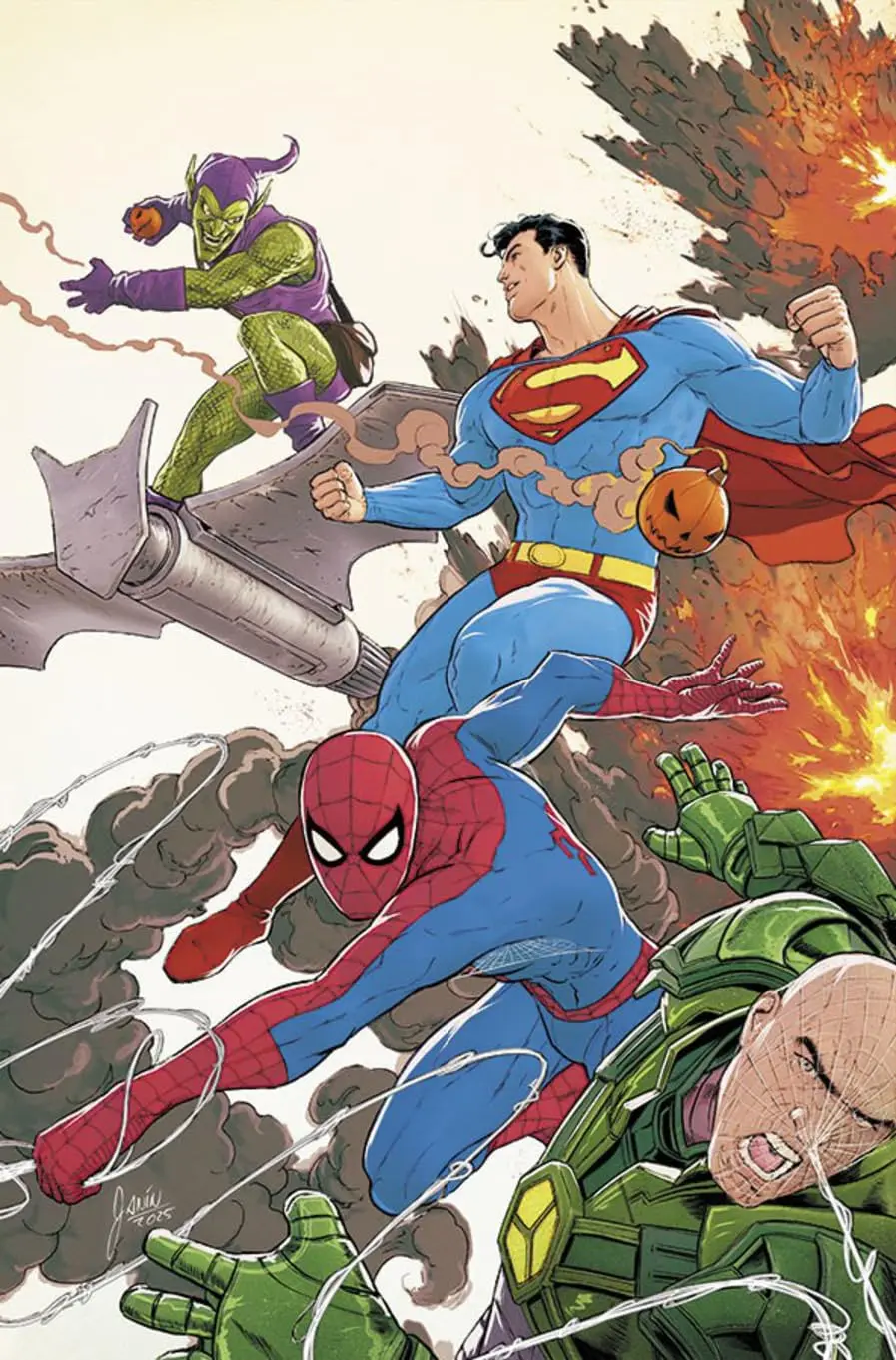 Superman/homem-aranha - capa variante 02