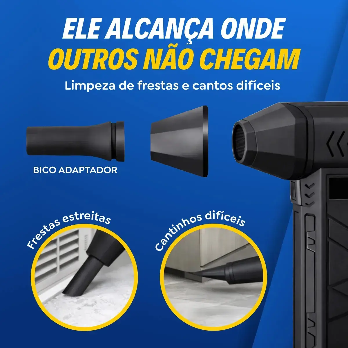 Mini Ventilador Soprador Ar Turbo 130000RPM Sem Fio Recarregável USB 3 Níveis Jato Forte Portátil Multiuso Limpeza Teclado Carro Acende Churrasqueira Simake thumbnail 7