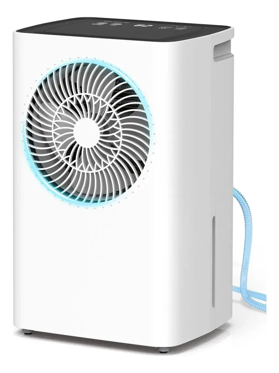 Desumidificador GCZ de 6L para 120m², Compressor Silencioso e Drenagem Contínua Branco thumbnail 9