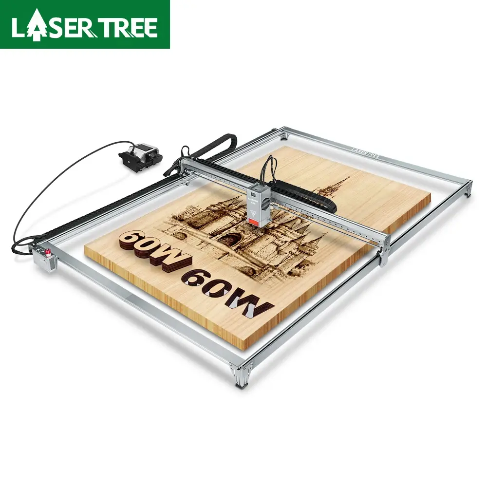 Cortador e Gravador a Laser LASER TREE com Módulo Laser de 5W10W 20W 30W 60W, Ferramenta de Corte e Gravação DIY de Alta Precisão para Madeira e Acrílico