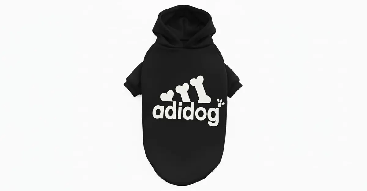 Roupa Com Capuz Para Cães - Roupinha Cachorro Pet Para Porte Pequeno, Médio e Grande (Preto, 5)