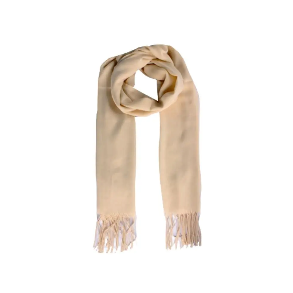 Pashmina Cachecol Echarpe Feminina Lisa com Franja 170x65cm Toque Macio, Ideal para Outono Inverno e Meia Estação