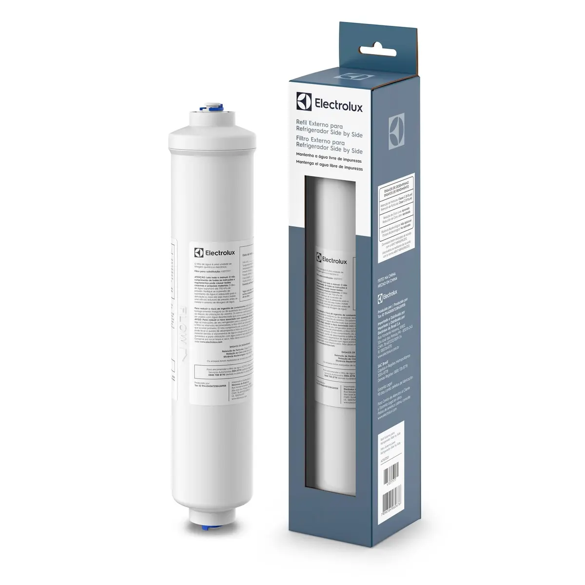 Filtro de Água para Refrigeradores Side by Side, Branco, Electrolux | Refil Duração 6 Meses ou 1000L