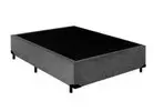 Base Box Casal Box Suede Cinza 40x138x188 - 1