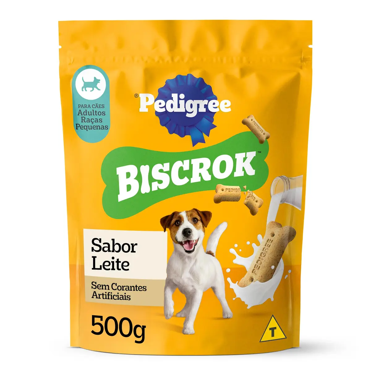 Biscoito Pedigree Biscrok Para Cães Adultos Raças Pequenas, 500 g - 1