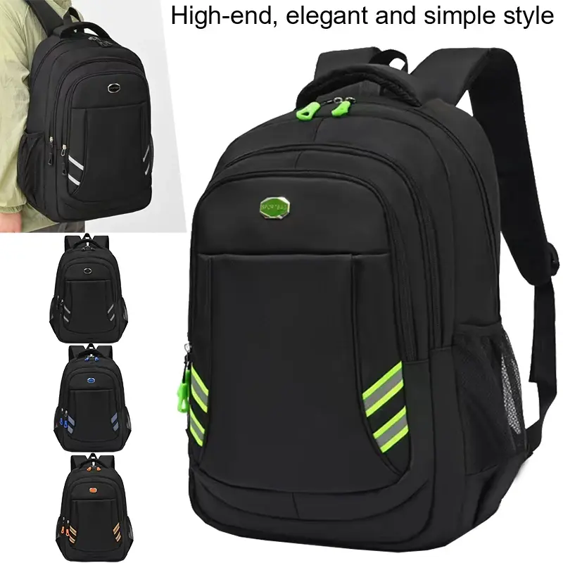 Mochila Respirável com Múltiplos Compartimentos para Ciclistas, Bolso Lateral para Garrafa de Água, Mochila Durável para Notebook e Itens Essenciais Diários - 1