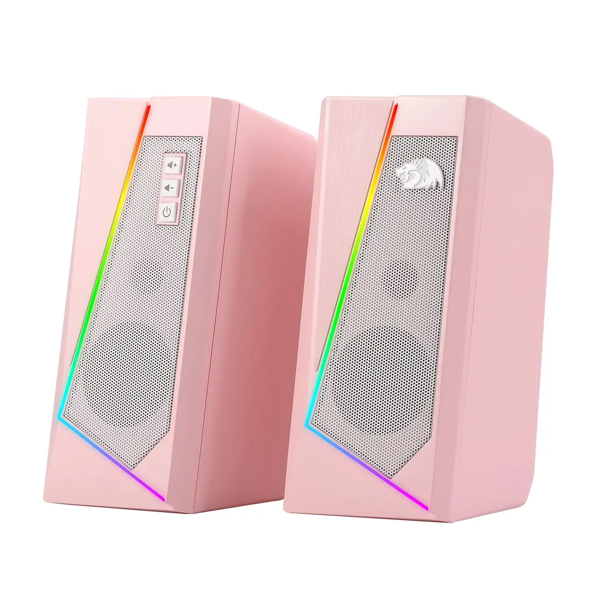 Caixa de Som Gamer Redragon Anvil Rosa RGB GS520P - 1