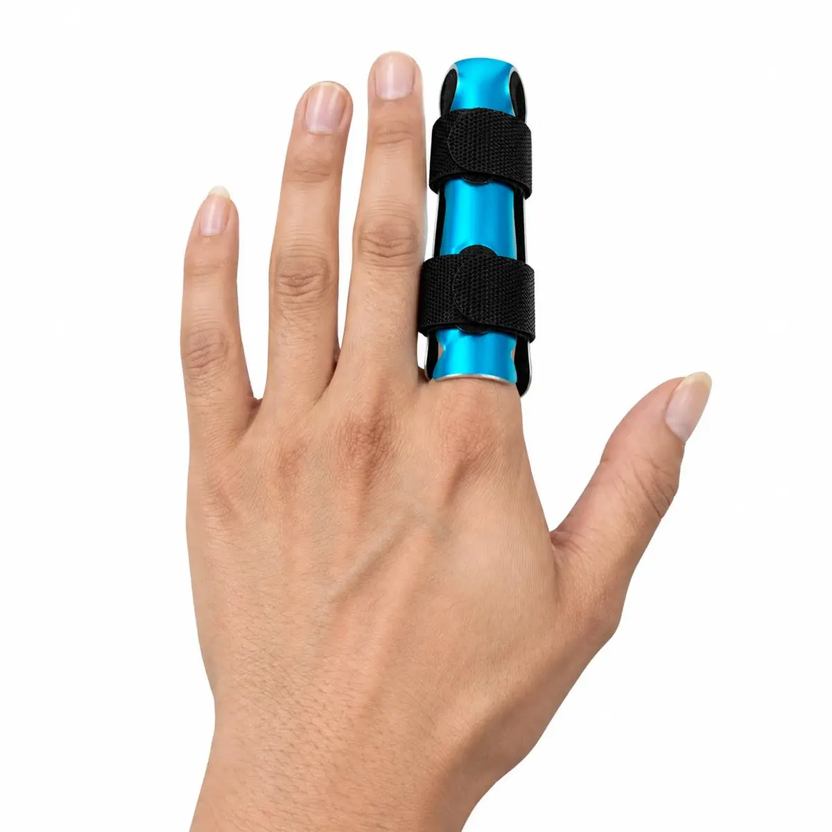 Tala de dedo em Alumínio, Tala de Proteção Dedo - suporte brackets para meio, polegar e mindinho, Fraturas, Deformidade, dobrado, Lesões na mãos, tenossinovite, estenosante, protetor de dedo - 1