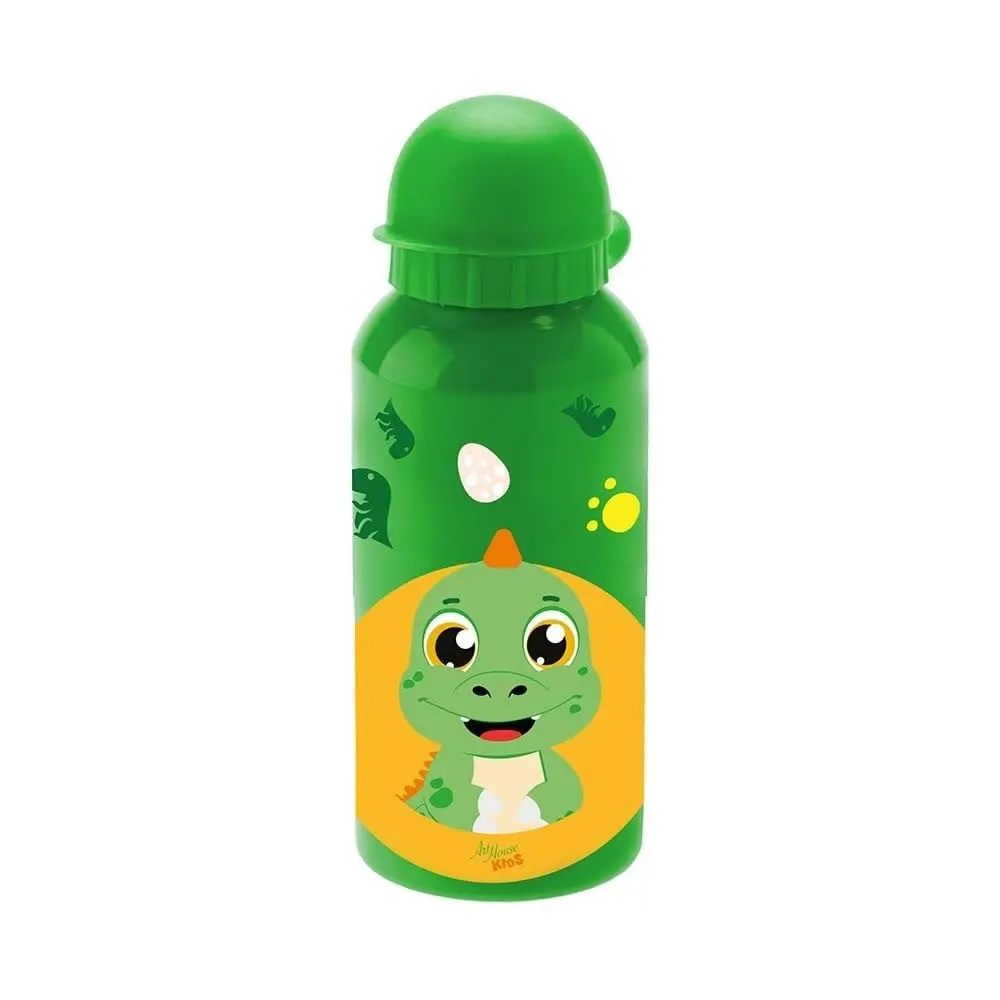 Garrafa Infantil de Dinossauro, Inox 400ml, Design Divertido para Crianças - 1