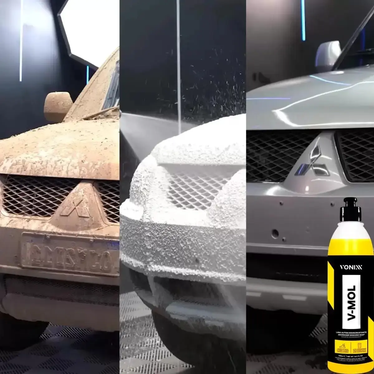 Kit Shampoo Automotivo Esfregação Neutro V-floc V-mol Vonixx thumbnail 6