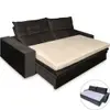 Pillow Top para Sofá Retrátil e Reclinável de Fibras Macias Futon Almofada 90x180cm - BF Colchões - Bege - 1