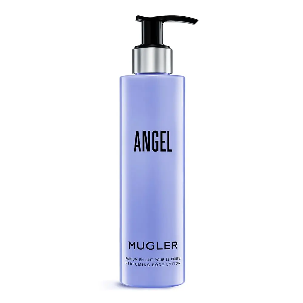 MUGLER Angel, loção corporal perfumada, perfume para mulher, aroma Gourmand com Notas de âmbar, fragrância extraordinária, 200 ml