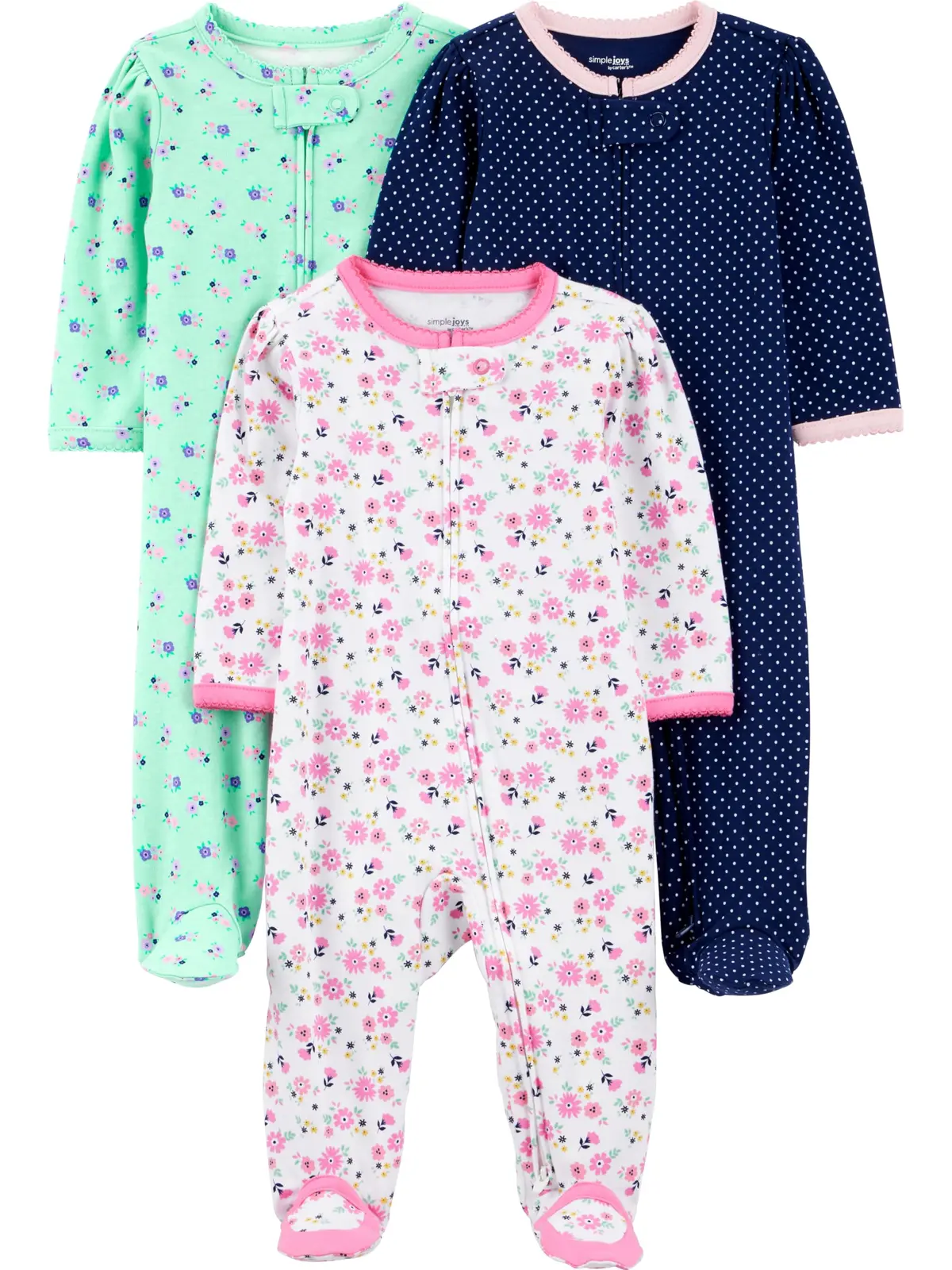 Simple Joys by Carter's Pacote com 3 para bebês Sleep and Play
