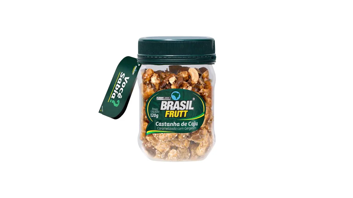 Brasil Frutt Castanha de Caju Caramelizado com Gergelim 120g
