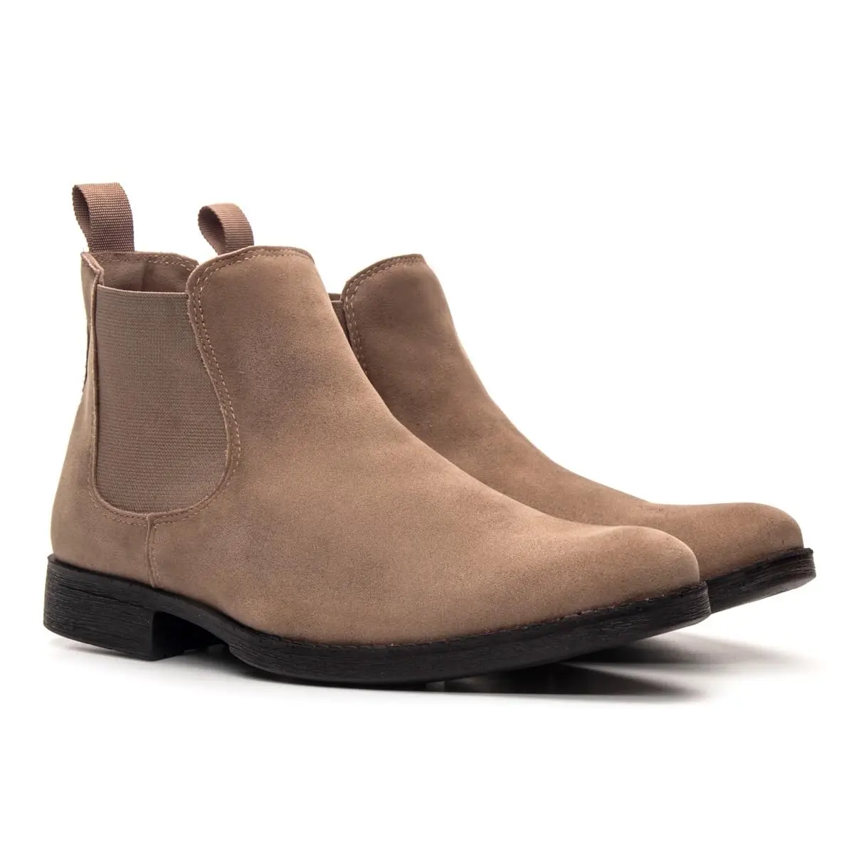 Bota Chelsea Masculina Casual Confortável em Camurça Elegante - 1