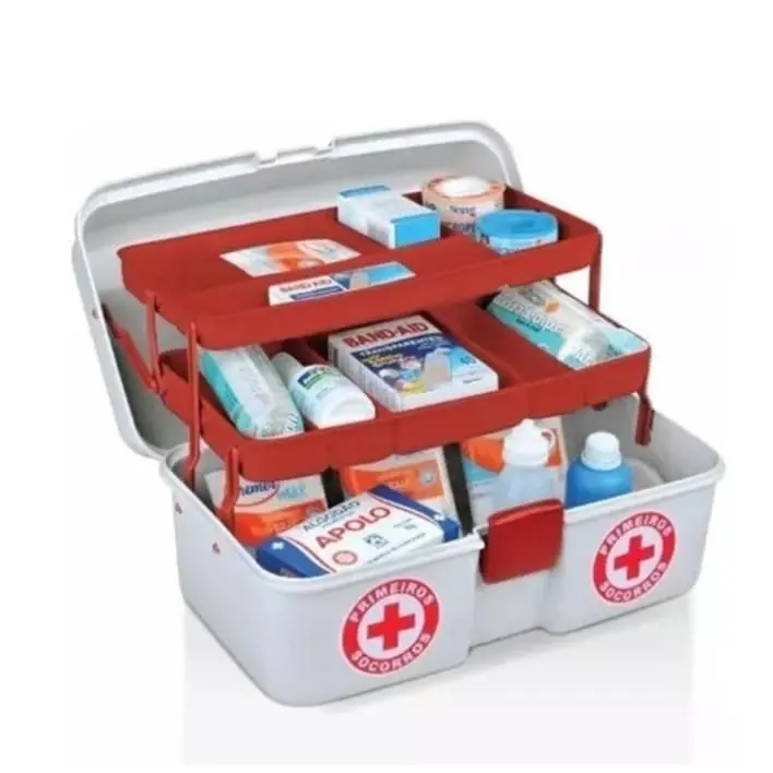 Maleta Primeiros Socorros Organizadora De Medicamentos e Remédios - 1
