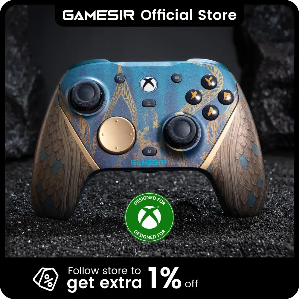 Controle Sem Fio GameSir G7 Pro Wuchang para Xbox – Base de Carregamento, Joystick TMR, Gatilho com Efeito Hall, Faceplate Intercambiável