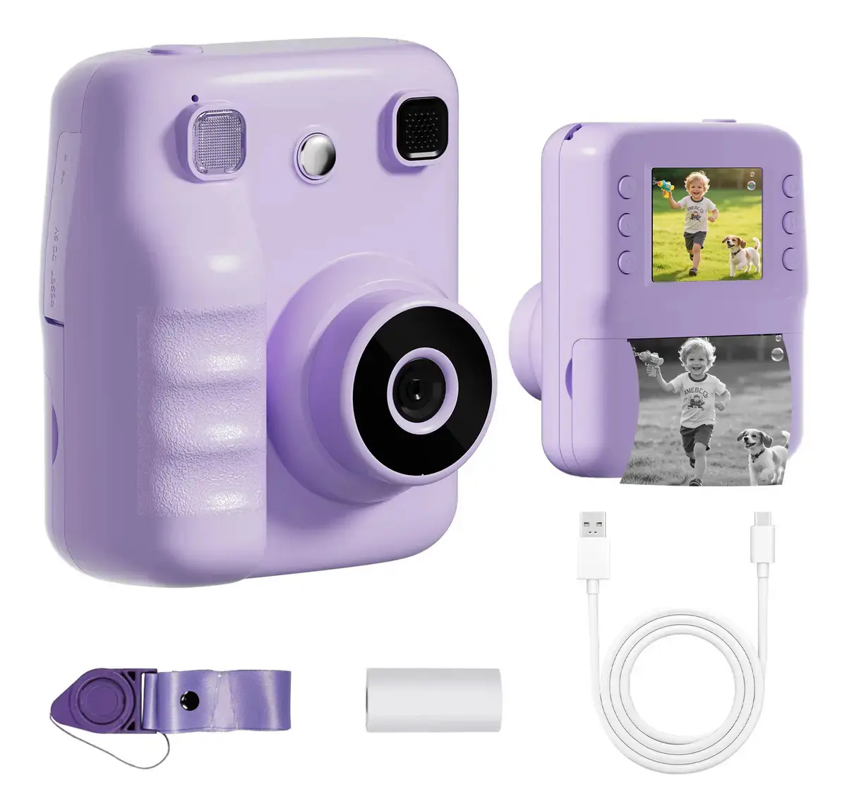 Câmera Digital Instantânea para Crianças Inova com Impressão Térmica e Tela 2.4" - 1